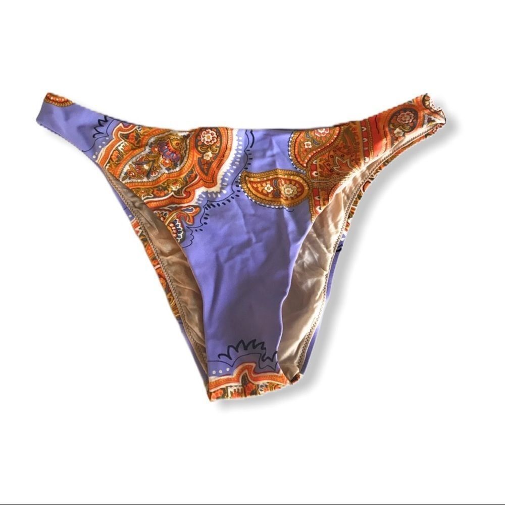 Aqua Esmeralda Paisley‎ Bikini Bottom
